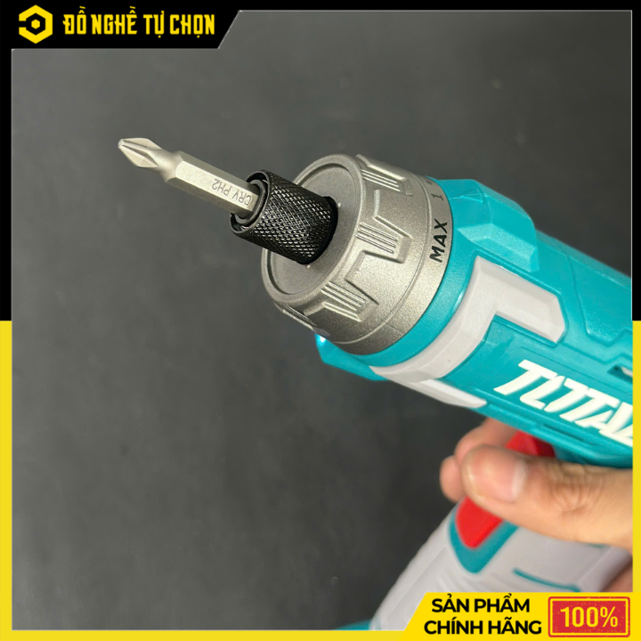 Máy siết vít cầm tay dùng pin Lithium-ion - Hiệu Total - Model: TSDLI08025 - 8V - Hàng Chính Hãng, Có VAT