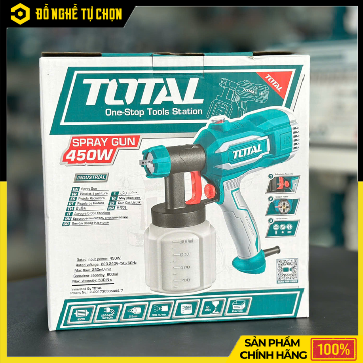 Máy phun sơn hiệu Total TT3506 cs 450W