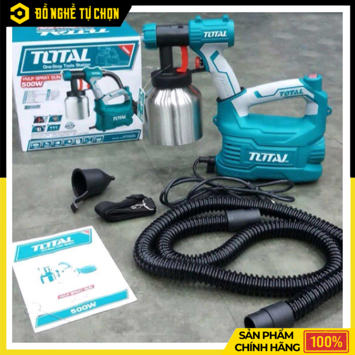 Máy Phun Sơn Total TT5006-2 500W Bình 800ml | Hàng Chính Hãng, Có VAT