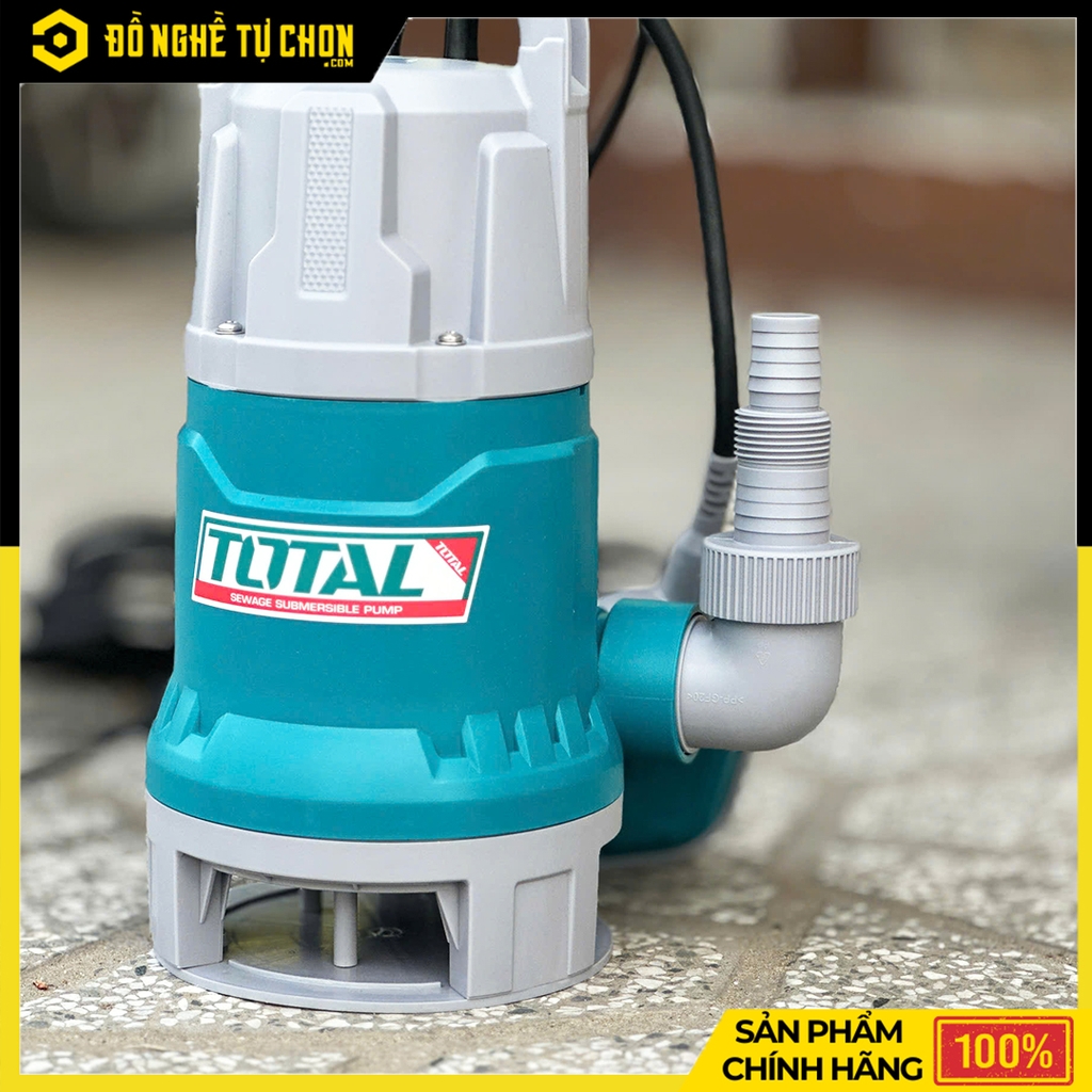 Máy Bơm Chìm Nước Thải 750W Total TWP87506 – Xử Lý Nước Thải Mạnh Mẽ - Hàng Chính Hãng, Có VAT