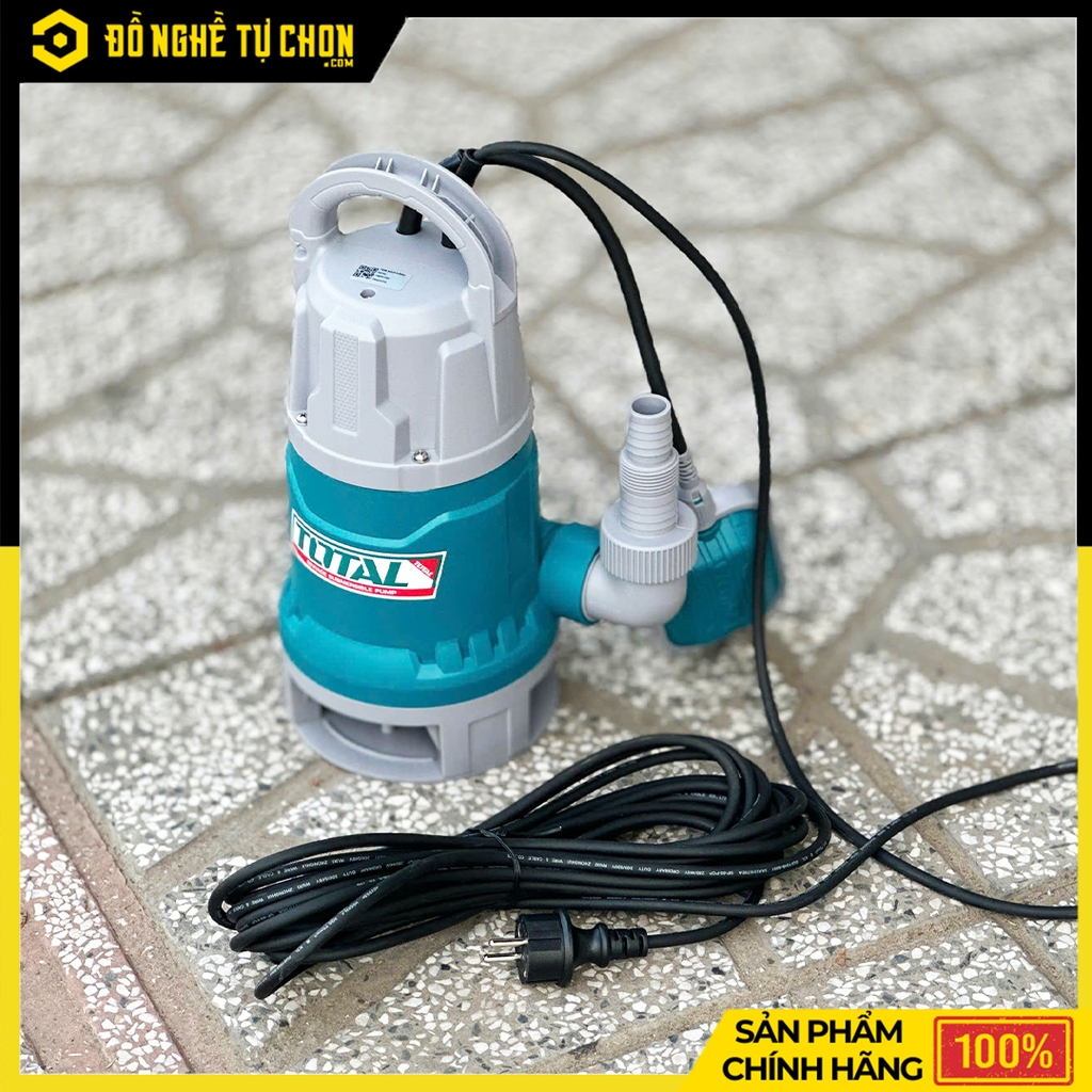 Máy Bơm Chìm Nước Thải 750W Total TWP87506 – Xử Lý Nước Thải Mạnh Mẽ - Hàng Chính Hãng, Có VAT