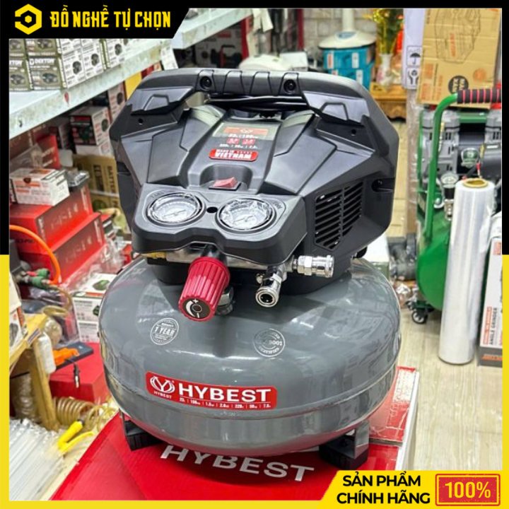 Máy Nén Khí Không Dầu Hybest VACW1523AEMG 1.5HP – 23L – 150PSI | Hàng Chính Hãng, Có VAT