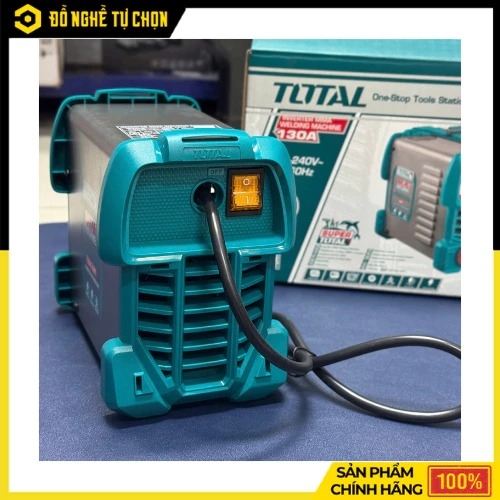 Máy Hàn MMA Inverter 130A Total TW213049 – Màn Hình LED, Chống Dính | Hàng Chính Hãng, Có VAT