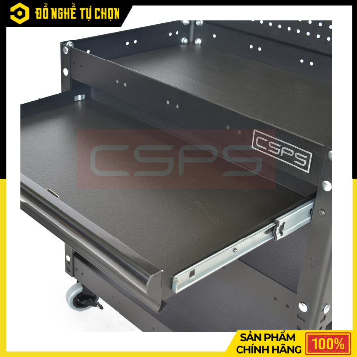 Hộc Kéo Xe Đẩy 03 Ngăn CSPS VNDUQ02001BB1 71cm Màu Đen, Khung Thép Chắc Chắn, Lưu Trữ Dụng Cụ Chuyên Nghiệp | Hàng Chính Hãng, Có VAT