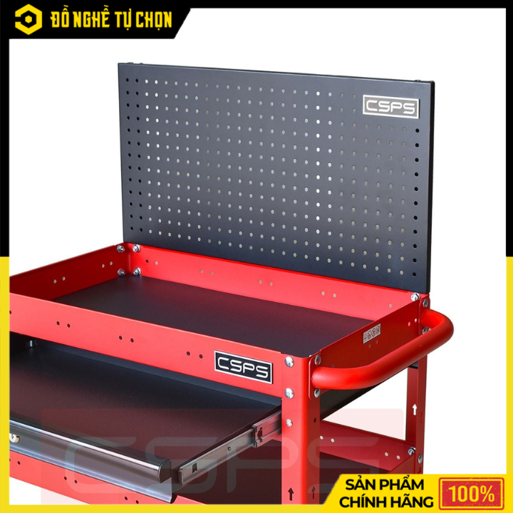 Vách Lưới Xe Đẩy 03 Ngăn CSPS VNDUQ09001BB1 Dài 71cm Tăng Không Gian Lưu Trữ Gọn Gàng, Chuyên Nghiệp | Hàng Chính Hãng, Có VAT
