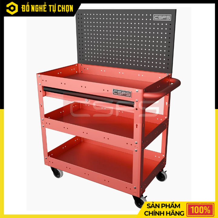 Xe Đẩy Dụng Cụ 3 Tầng CSPS VNUQ071XDBC3 71cm Tải Nặng 135kg – Gọn Gàng, Linh Hoạt | Hàng Chính Hãng, Có VAT