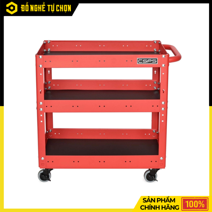 Xe Đẩy Dụng Cụ 3 Tầng CSPS VNUQ071XDBC3 71cm Tải Nặng 135kg – Gọn Gàng, Linh Hoạt | Hàng Chính Hãng, Có VAT