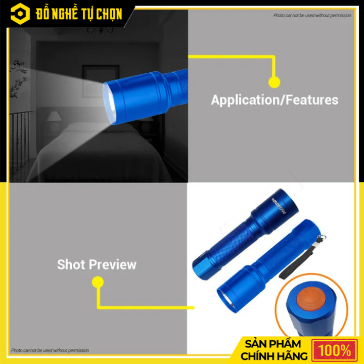Đèn Pin Wadfow 300Lm WFL2403 Nhỏ Gọn Chiếu Sáng Mạnh Mẽ | Hàng Chính Hãng, Có VAT