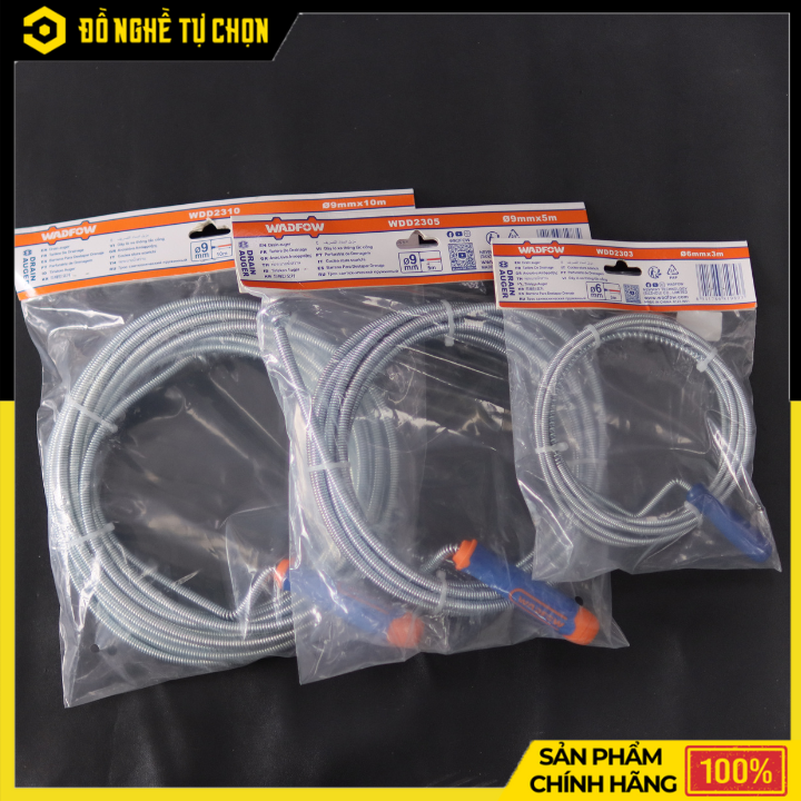 Dụng Cụ Thông Tắc Đường Ống 6mmx3m Wadfow WDD2303 – Hàng Chính Hãng Có VAT