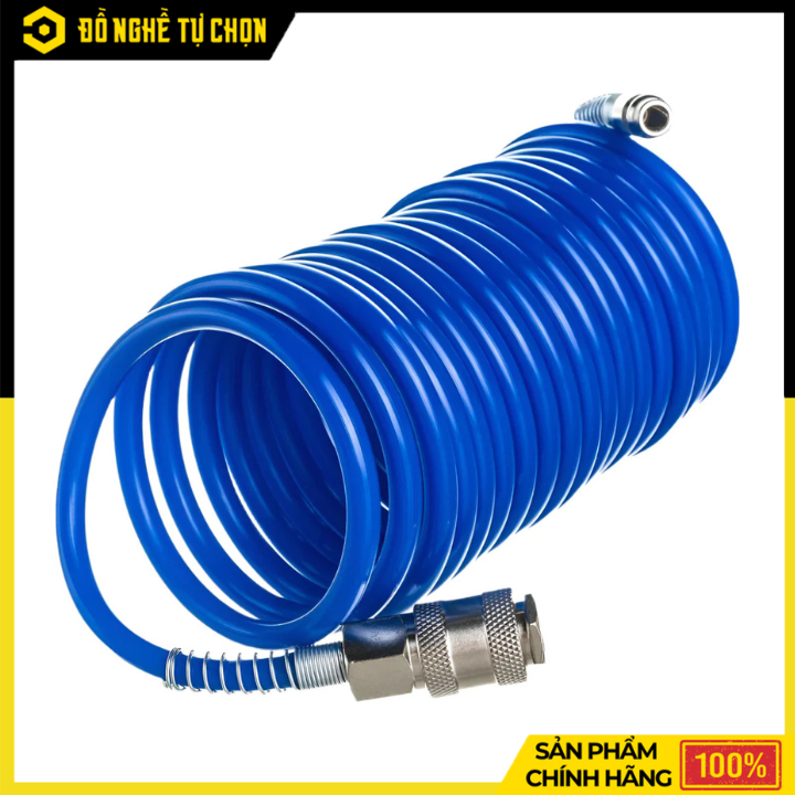 Dây Hơi Xoắn 15m Có Đầu Nối Nitto Wadfow WQG1915-3 | Hàng Chính Hãng, Có VAT