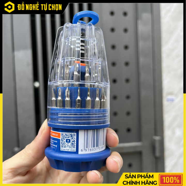 Bộ Tua Vít Đa Năng 31 Trong 1 WadFow WSS1J31 – Nhỏ Gọn, Đầy Đủ Đầu Vít, Sửa Chữa Tiện Lợi | Hàng Chính Hãng, Có VAT