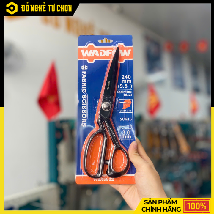 Kéo cắt vải Wadfow WSX5602 – 240mm (9.5”) – Thép không gỉ – Tay cầm hợp kim – Hàng Chính Hãng Có VAT