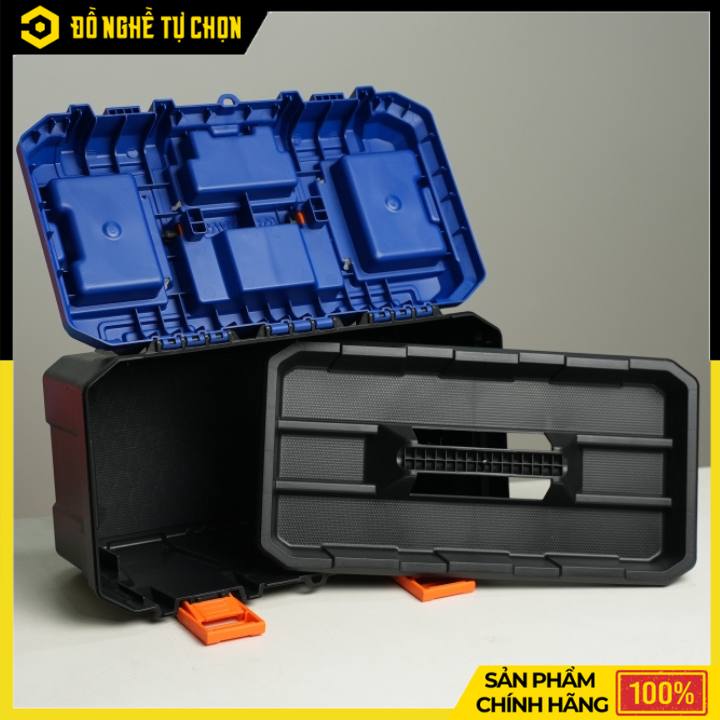 Thùng Đựng Đồ Nghề Wadfow WTB1316 16 Inch Khóa Nhựa – Không Gian Rộng, Sắp Xếp Gọn Gàng Hàng Chính Hãng, Có VAT