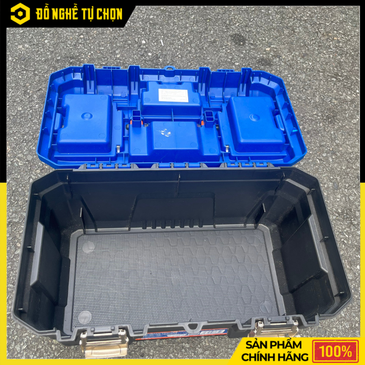 Thùng Đựng Đồ Nghề Wadfow WTB1316 16 Inch Khóa Nhựa – Không Gian Rộng, Sắp Xếp Gọn Gàng Hàng Chính Hãng, Có VAT