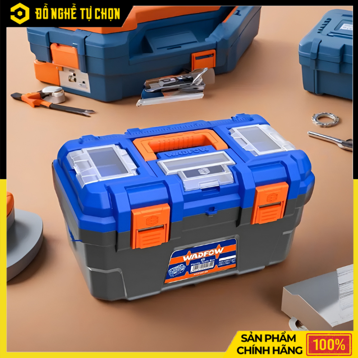Thùng Đựng Đồ Nghề Wadfow WTB1319 19 Inch Khóa Nhựa – Rộng Rãi, Gọn Gàng, Tiện Dụng Hàng Chính Hãng, Có VAT