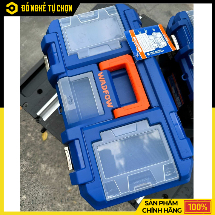 Thùng Đựng Đồ Nghề Wadfow WTB3313 13 Inch Khóa Kim Loại – Gọn Nhẹ, Chắc Chắn, Tiện Dụng Hàng Chính Hãng, Có VAT