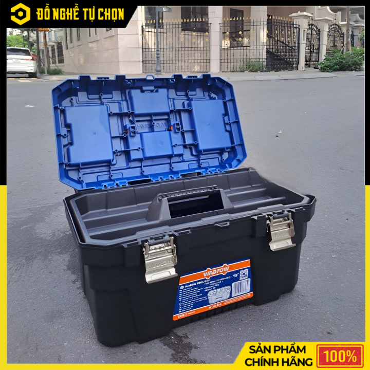 Thùng Đựng Đồ Nghề Wadfow WTB3313 13 Inch Khóa Kim Loại – Gọn Nhẹ, Chắc Chắn, Tiện Dụng Hàng Chính Hãng, Có VAT