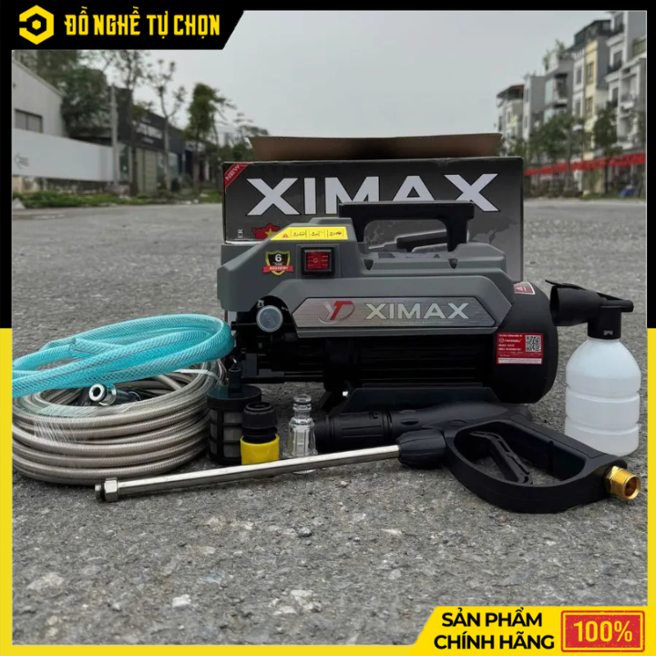 Máy Rửa Xe Cao Áp Ximax X2323G 2300W – Mô Tơ Cảm Ứng Từ, Áp Lực Mạnh, Đánh Bay Mọi Vết Bẩn Cứng Đầu | Hàng Chính Hãng, Có VAT