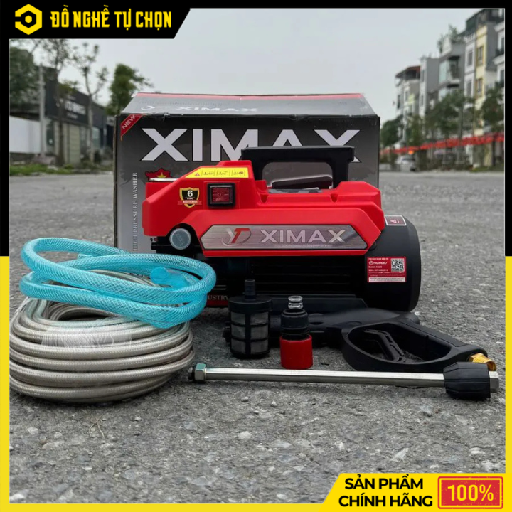 Máy Rửa Xe Ximax X2323R 2300W – Áp Lực Mạnh, Tự Hút Nước, Vệ Sinh Xe Và Sân Vườn Nhanh Chóng | Hàng Chính Hãng, Có VAT