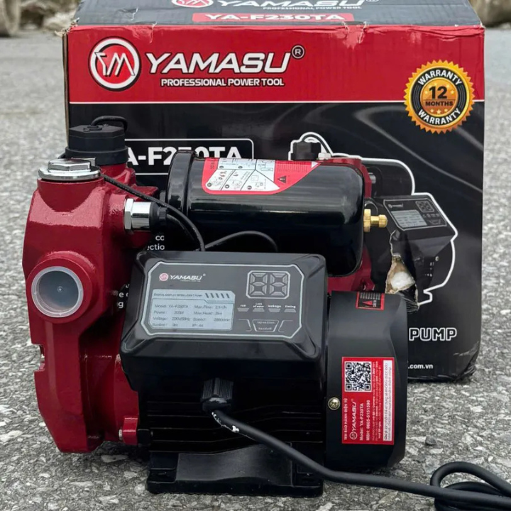 Máy Bơm Nước Chân Không Yamasu YA-F230 – Hút Sâu Mạnh Mẽ, Đẩy Cao Hiệu Quả Cho Gia Đình Và Nhà Vườn | Hàng Chính Hãng, Có VAT