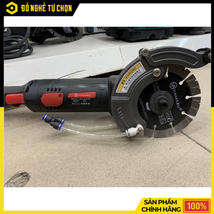 Máy Cắt Tường 1 Lưỡi 1800W Yamasu YMS-135-1 Cắt Sâu 4.2cm | Hàng Chính Hãng, Có VAT