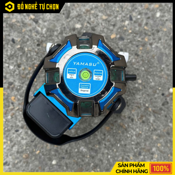Máy Cân Mực Laser 5 Tia Xanh Yamasu YMS-199TP Siêu Sáng 25m | Hàng Chính Hãng, Có VAT