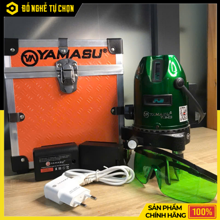 Máy Cân Mực Laser 5 Tia Xanh Yamasu YMS-303G2 Có Remote Chính Xác Cao | Hàng Chính Hãng, Có VAT