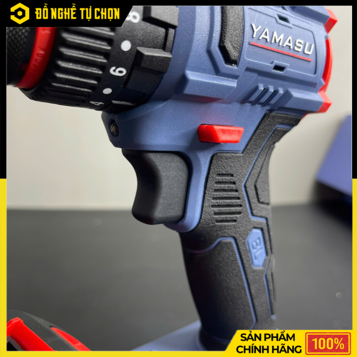 Máy Khoan Vít Pin 21V YAMASU YMS-M13 – Không Chổi Than – Lực Siết 70Nm – 20 Cấp Siết – Đầu Kẹp Ø13mm – 2 Pin – Hàng Chính Hãng Có VAT