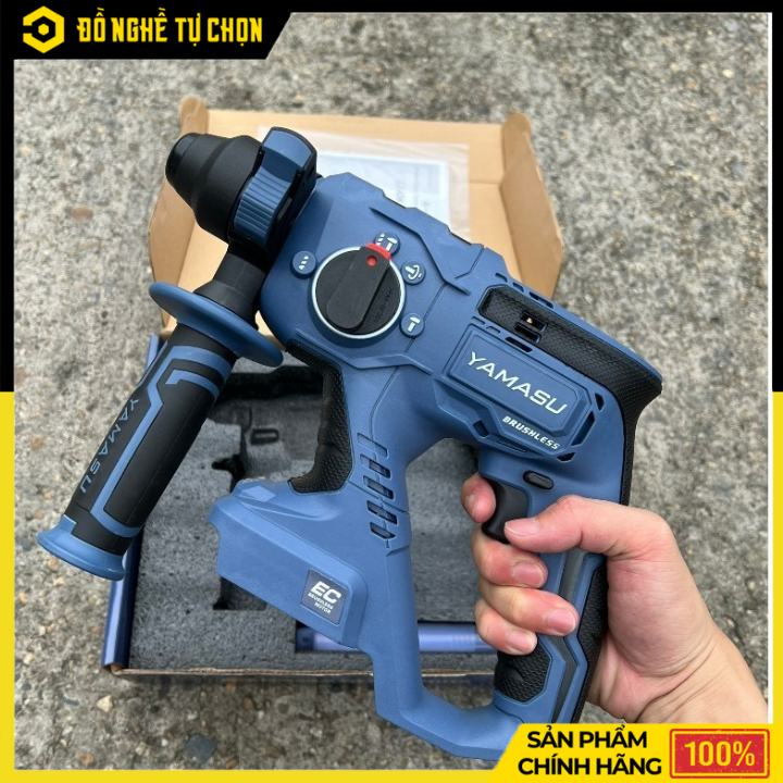 [THÂN] Máy Khoan Bê Tông Dùng Pin YMS-MBT26 – Đầu Gắn SDS Plus – Lực Đập 2.8J – Tốc Độ 1.400 Vòng/Phút – Hàng Chính Hãng Có VAT