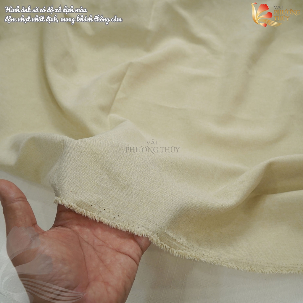Vải lụa Cotton silk Phượng Thúy khổ 1m50