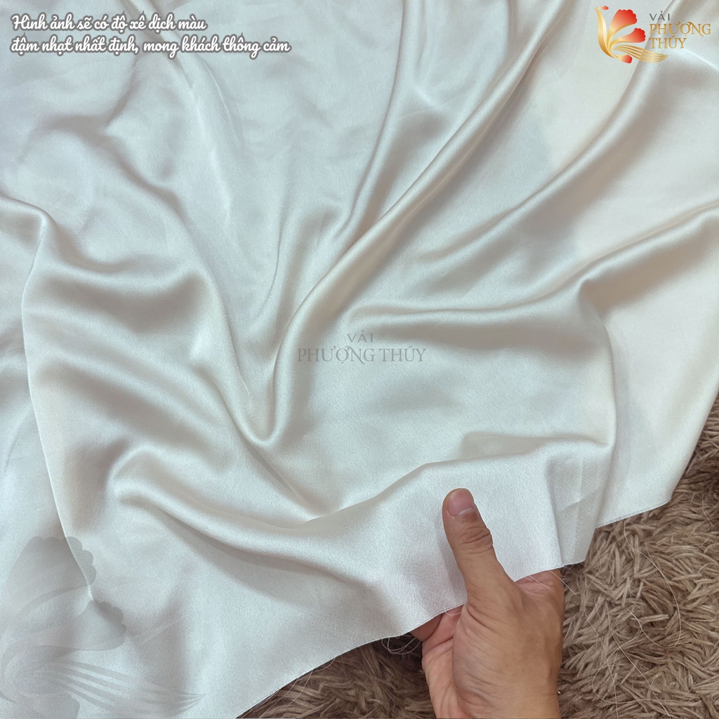 Vải lụa Satin trơn Phượng Thúy khổ 1m50