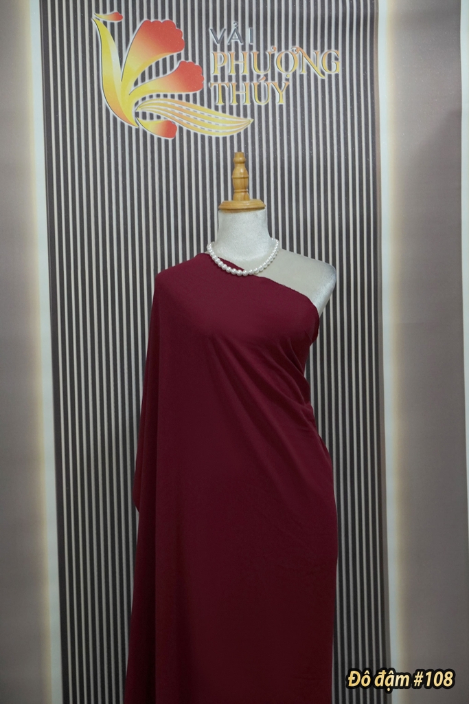 Vải lụa mịn Bảo Anh Phượng Thúy khổ 1m50 | Vải may áo dài