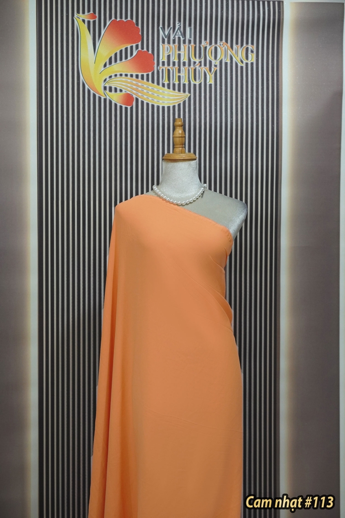 Vải lụa mịn Bảo Anh Phượng Thúy khổ 1m50 | Vải may áo dài