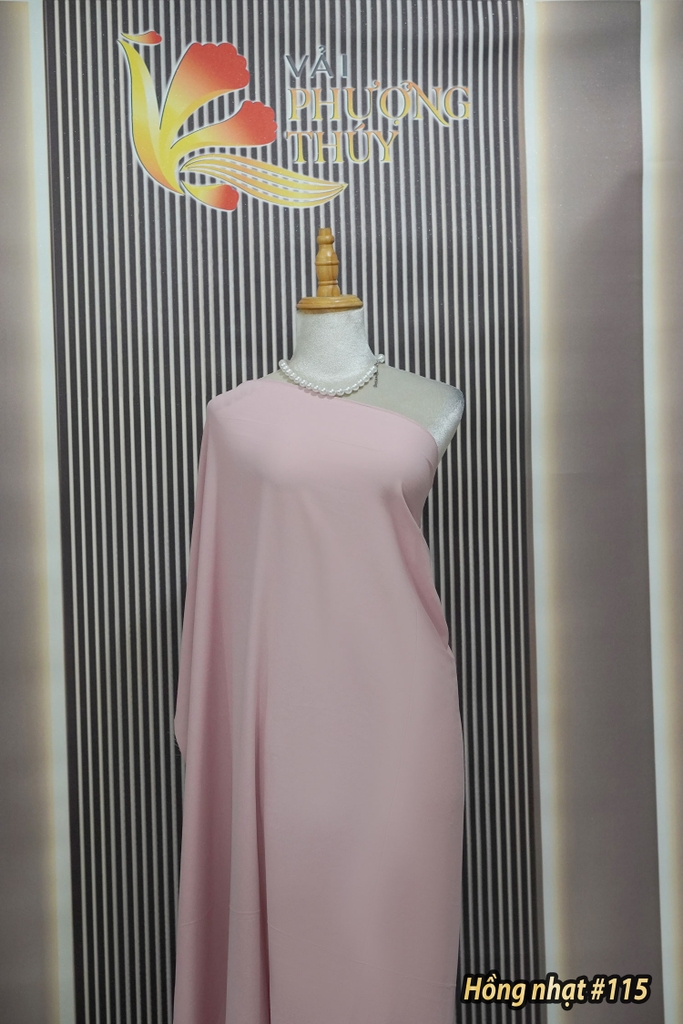 Vải lụa mịn Bảo Anh Phượng Thúy khổ 1m50 | Vải may áo dài