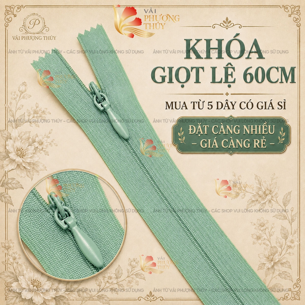 Khóa giọt lệ Phượng Thúy 60cm