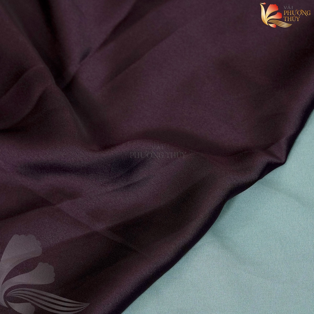 Vải lụa Satin trơn Phượng Thúy khổ 1m50