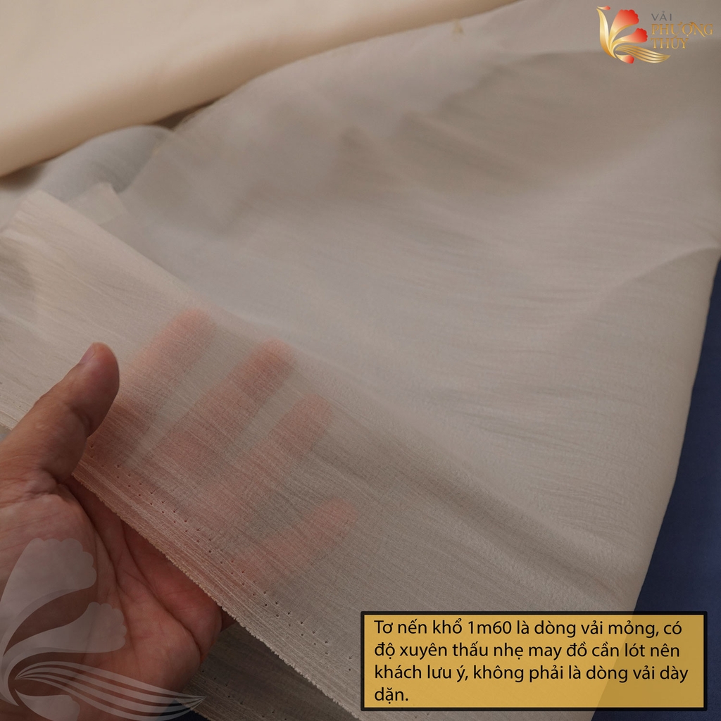 Vải tơ nến Phượng Thúy khổ 1m60