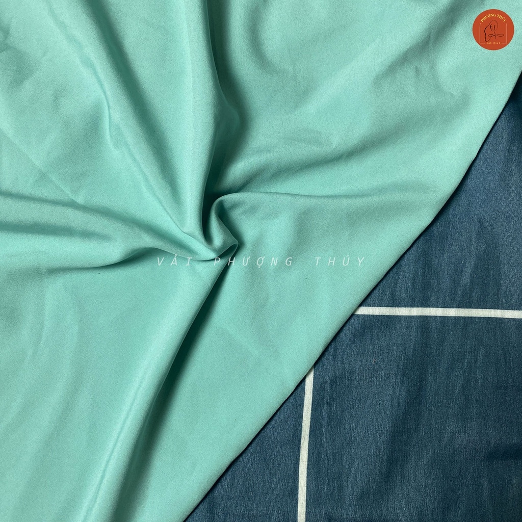 Vải Lụa nhật 100D trơn Phượng Thúy khổ 1m50