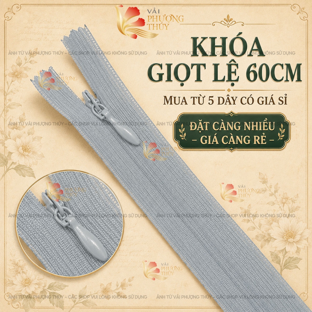 Khóa giọt lệ Phượng Thúy 60cm