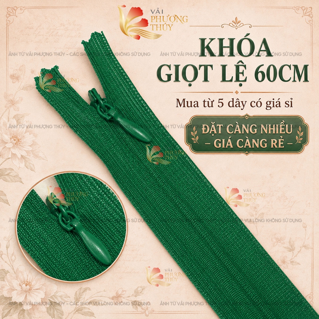 Khóa giọt lệ Phượng Thúy 60cm