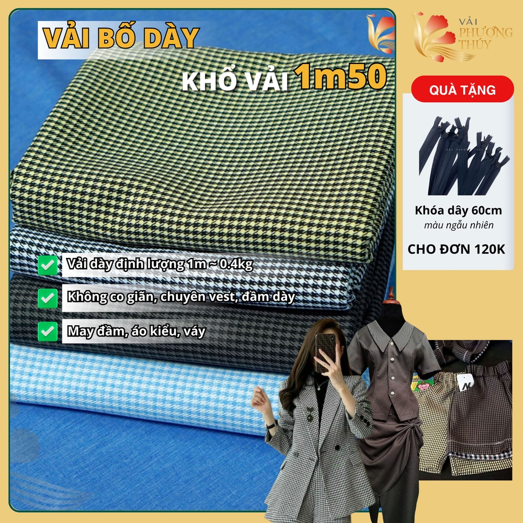 Vải bố Phượng Thúy khổ 1m50