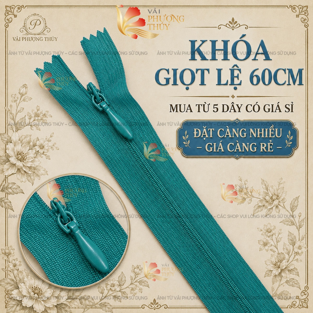 Khóa giọt lệ Phượng Thúy 60cm