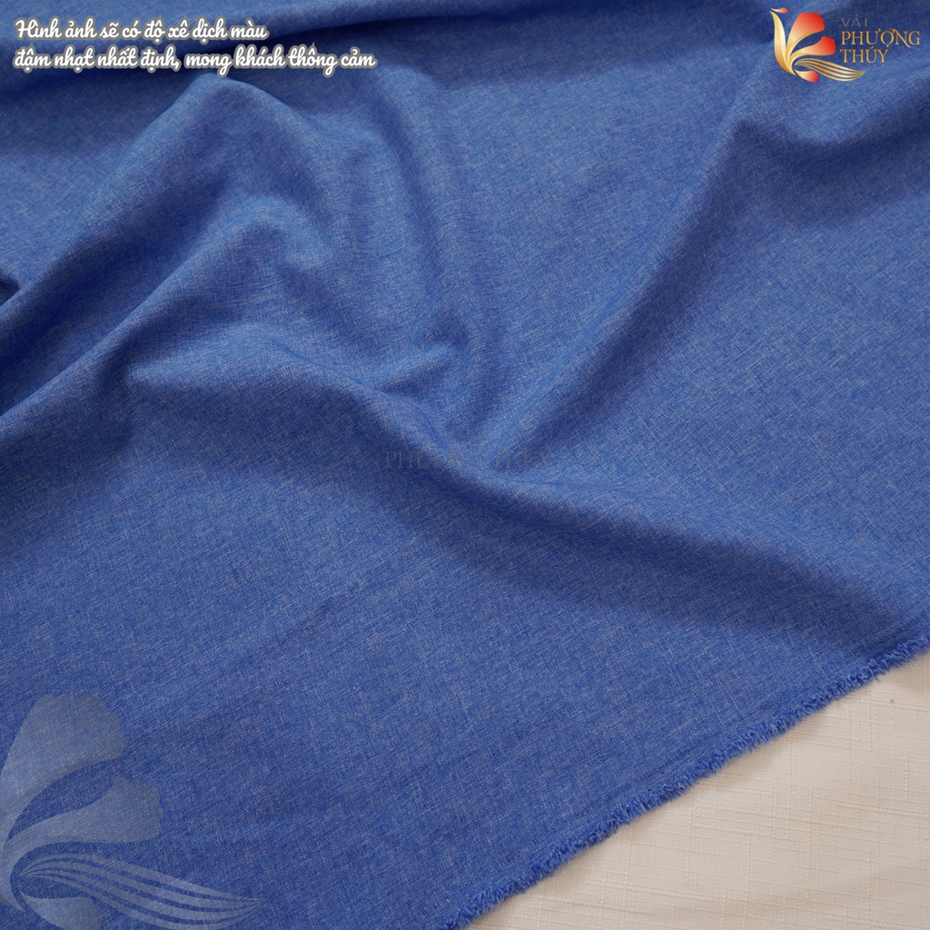 Vải lụa Cotton silk Phượng Thúy khổ 1m50