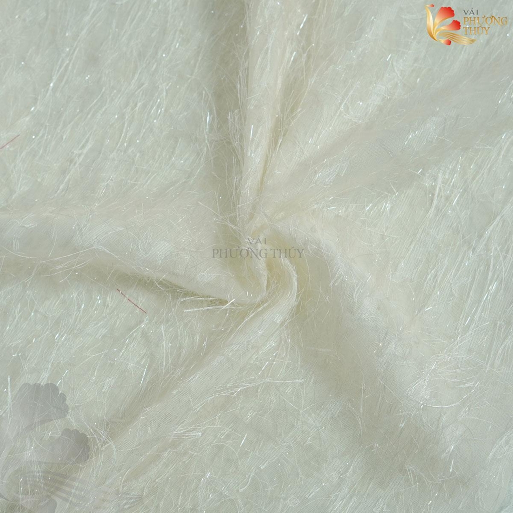 Vải voan lông vũ Phượng Thúy khổ 1m50