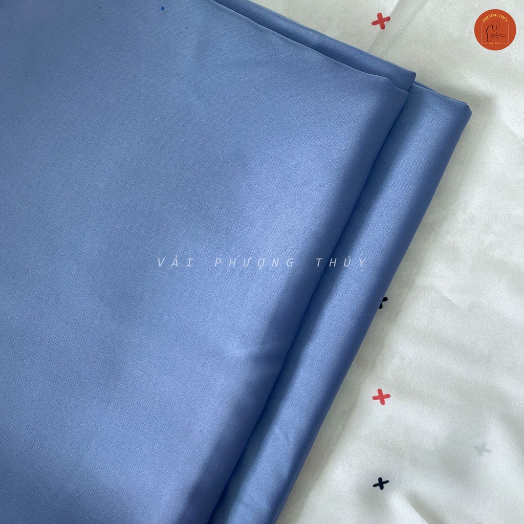Vải lụa Latin trơn Phượng Thúy khổ 1m50