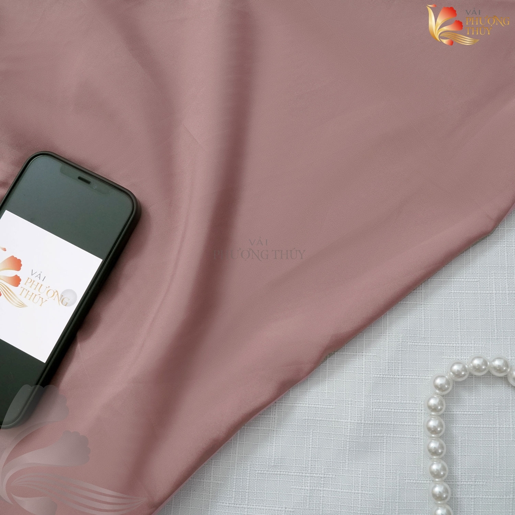 Vải lót lụa Phượng Thúy khổ 1m50 - vải trơn lót áo dài, đầm váy