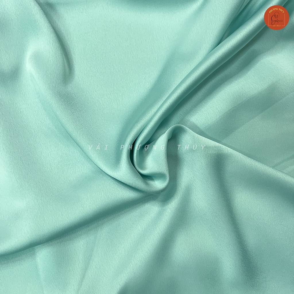 Vải lụa Satin trơn Phượng Thúy khổ 1m50