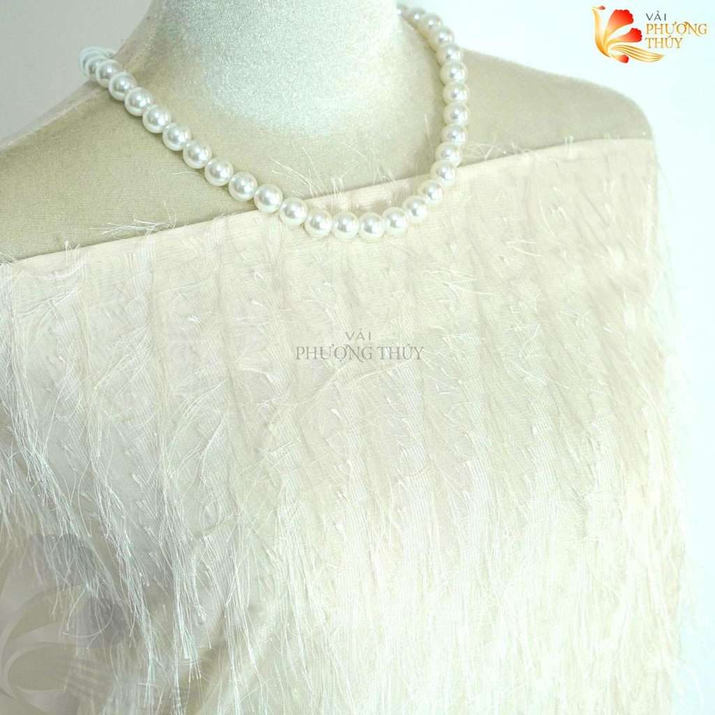 Vải voan lông vũ Phượng Thúy khổ 1m50