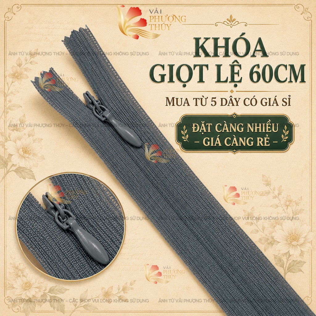 Khóa giọt lệ Phượng Thúy 60cm