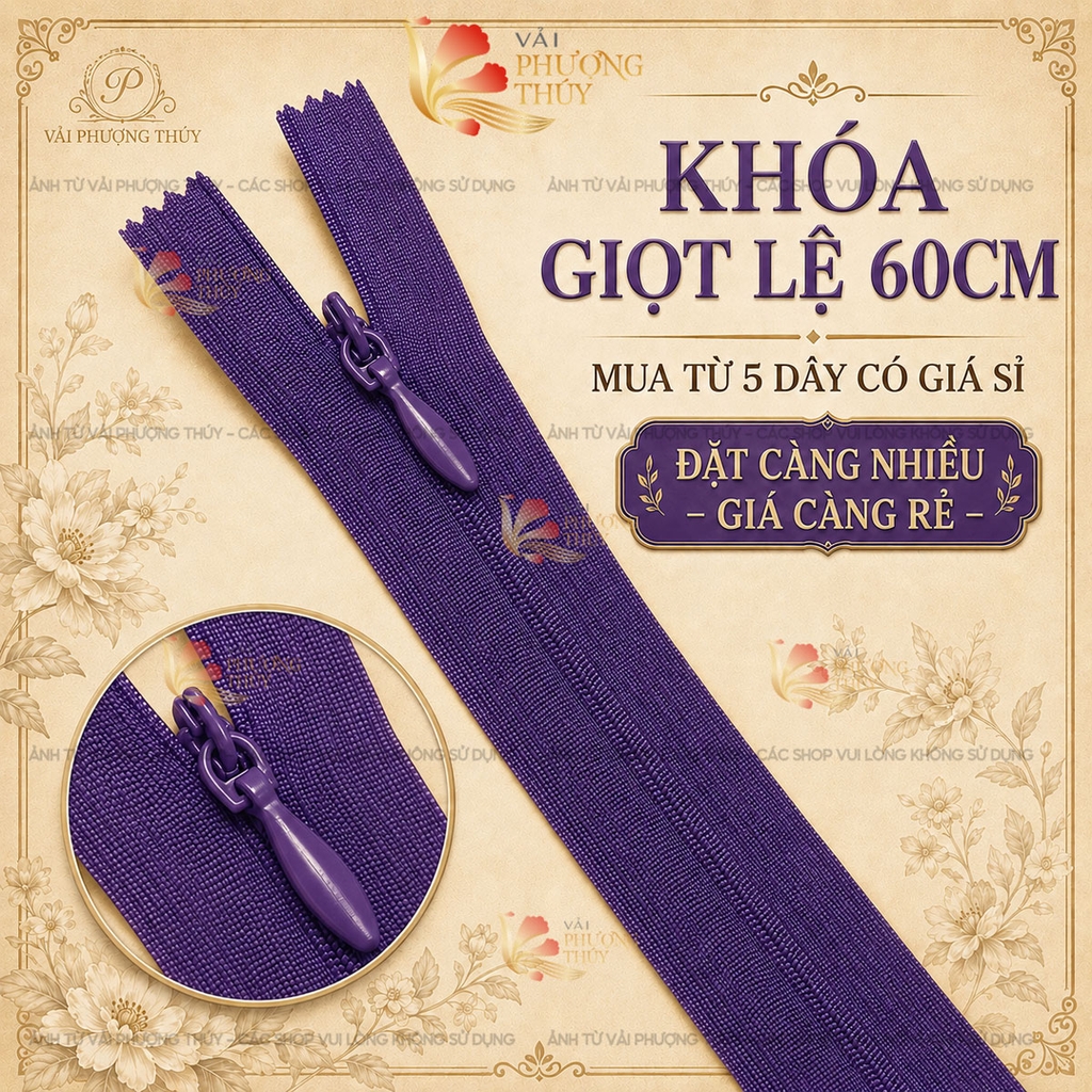 Khóa giọt lệ Phượng Thúy 60cm